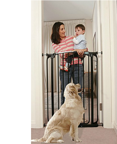 Bindaboo Extra Tall Swing Close Pet Gate Black B1122-500