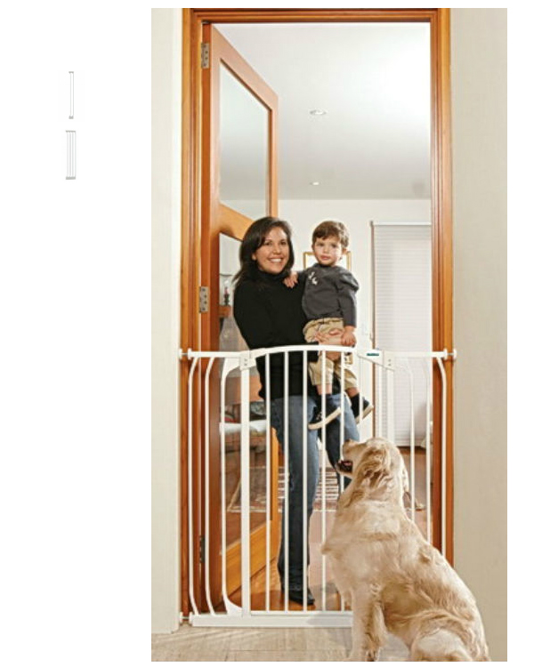 Bindaboo Extra Tall Hallway Pet Gate White B1123-B1125-B1129