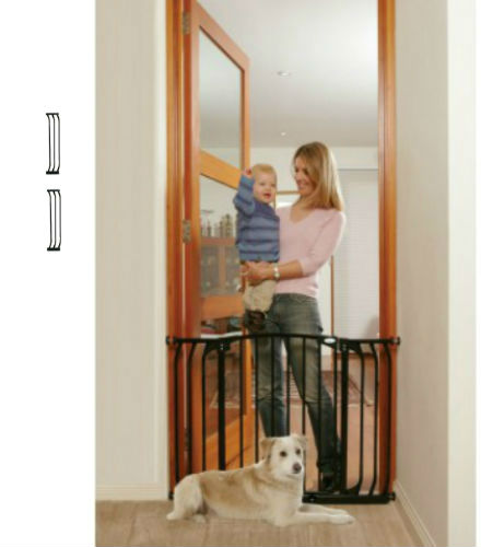 Hallway Security Pet Safety Gate Black F170B-F171B-F171B