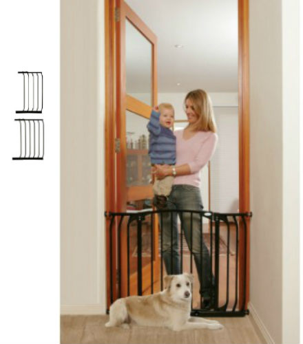 Hallway Security Pet Safety Gate Black F170B-F831B-F832B