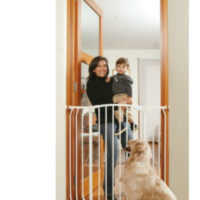 Bindaboo Extra Tall Hallway Pet Gate White F191W-500