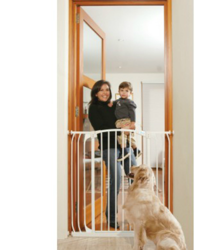 Bindaboo Extra Tall Hallway Pet Gate White F191W-500