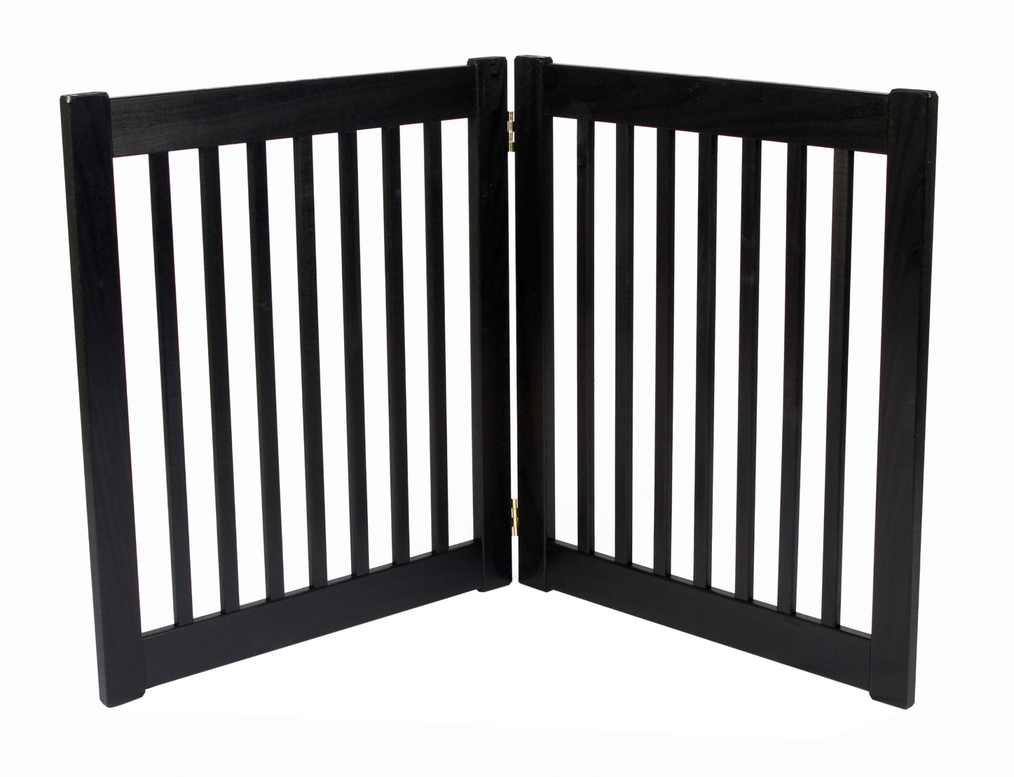 Free Standing 2 Panel 27 Inch EZ Pet Gate Black 42420 Formation