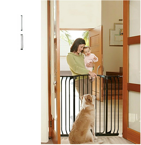 Bindaboo Extra Tall Hallway Pet Gate Black B1124-B1126-B1128