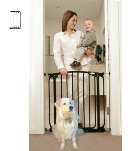 Swing Close Baby Safety Gate Black F160B-F831B