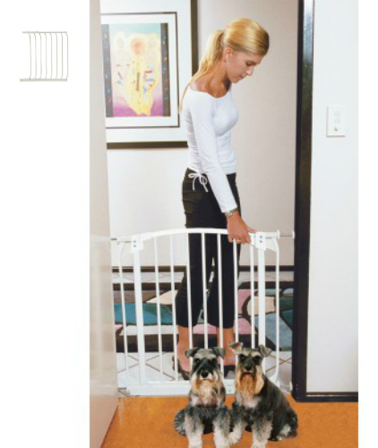 Swing Close Security Pet Gate White F160W-F834W