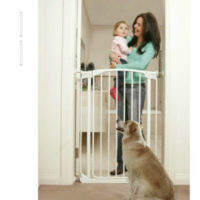 Extra Tall Swing Close Baby Gate White F190W-F192W-F192W