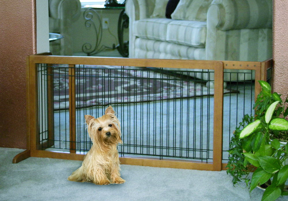 Freestanding Large Pet Gate - Brown (40 to 70)