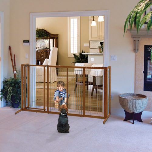 Baby and Pet Gates Wide Tall Gate for Child Dog Stairs