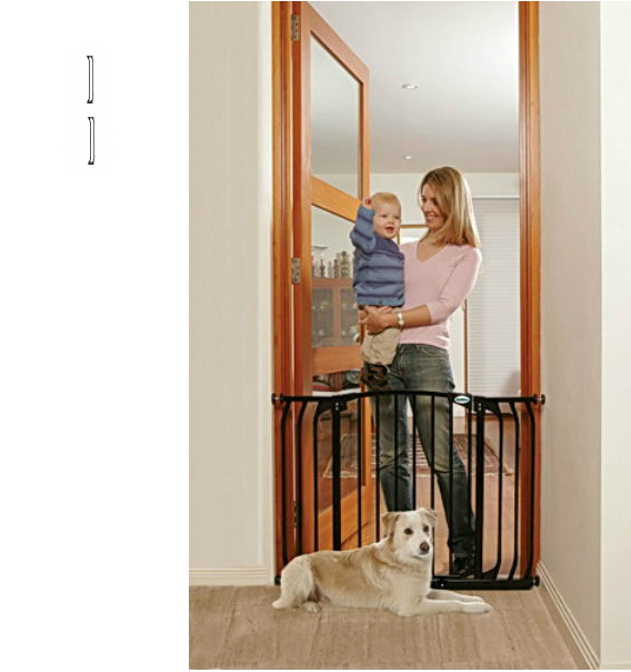 48 inch baby gate with pet door