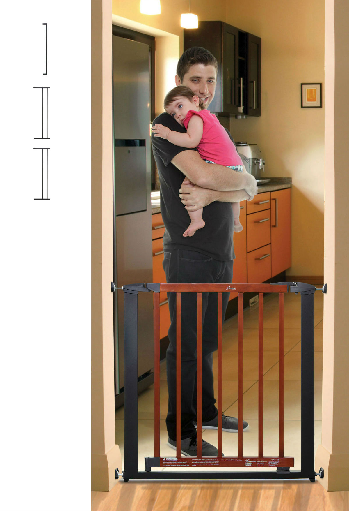 48 inch baby gate with pet door